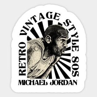 Retro Vintage Michael Jordan Sticker